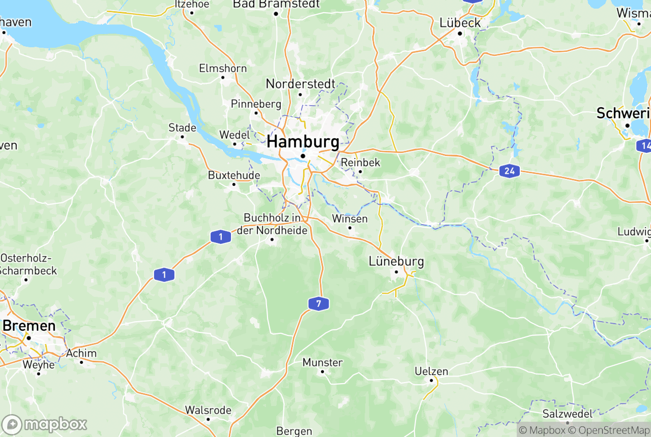 Karte von der Region und Umgebung mit den betreuten Orten